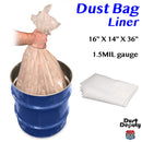 Poly Dust Bags - 16x14x36 - X5
