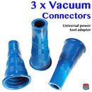 Vacuum Attachment - universal power tool adapter - 3 pack