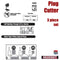 5340 Milescraft Plug Cutter Set - additional information on plug cutter sizes