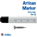 Artline EK710 Artisan Marker Pen - extra long, fine tip with 30mm reach.