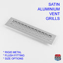 Satin Aluminium Ventilation Grills