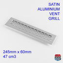 Satin Aluminium Ventilation Grills