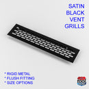 Satin Black Ventilation Grills