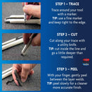 Silhouette Cut and Peel Foam (CAP Tool Foam) - written instructions enclosed - trace, cut and peel