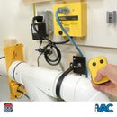 iVAC Pro Blast Gate - 4 inch motorised - example configuration and use with remote
