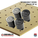Seneca Stowaway Dogs - Black - Box of 4