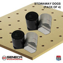 Seneca Stowaway Dogs - Black - Box of 4