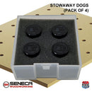 Seneca Stowaway Dogs - Black - Box of 4