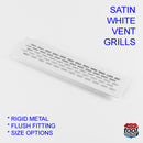 Satin White Ventilation Grills