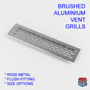 Brushed Aluminium Ventilation Grills