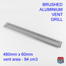 Brushed Aluminium Ventilation Grills