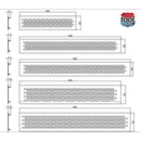 Brushed Aluminium Ventilation Grills