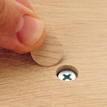 Close up of self adhesive screw cap.  An excellent alternative to screw caps, cover caps, fastcaps and Kwik caps.