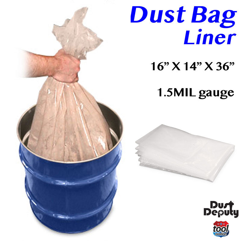 Poly Dust Bags - 16x14x36 - X5