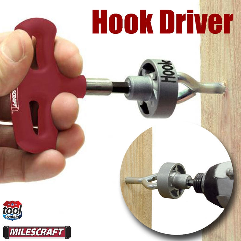 1315 Milescraft Hook Driver example driving hook into wood
