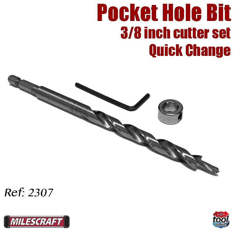 2307 Milescraft Pocket Hole Bit box contents