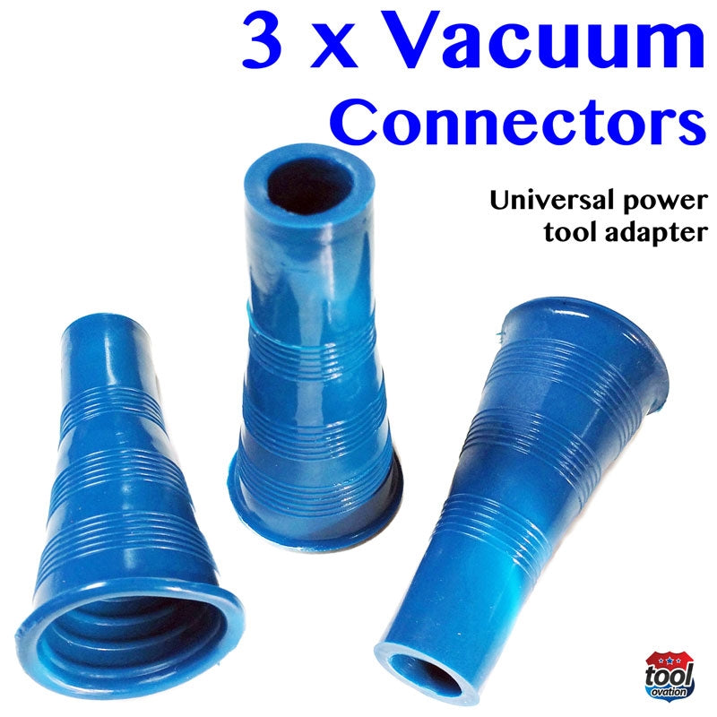 Vacuum Attachment - universal power tool adapter - 3 pack