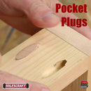 5345 Milescraft Pocket Hole Plugs - Paint Grade - example application to pocket hold