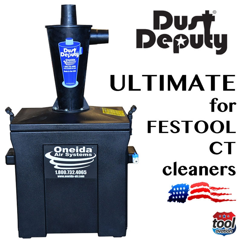 Oneida AXD000009 Dust Deputy Ultimate for Festool compatible with CT cleaners