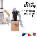 Oneida AXD002040A Dust Deputy - 4" Cyclone & Drum Kit - example configuration