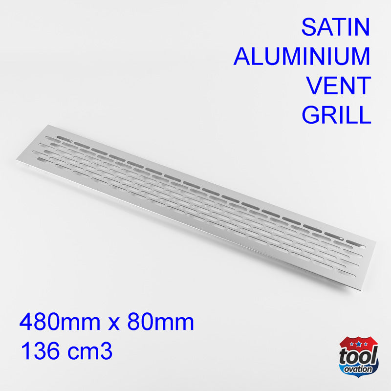 Satin Aluminium Ventilation Grills