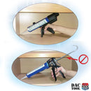 DAC188P Rod Less Sealant Gun - example use in tight space at the back of shelving