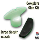 DAC1900 Complete Glue Kit - Twin Pack - closeup or large biscuit nozzle