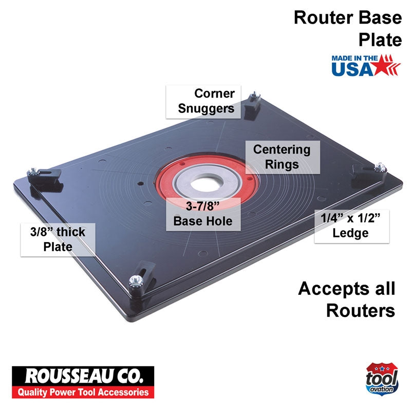 Rousseau Model 3509 Router Base Plate  technical information and items