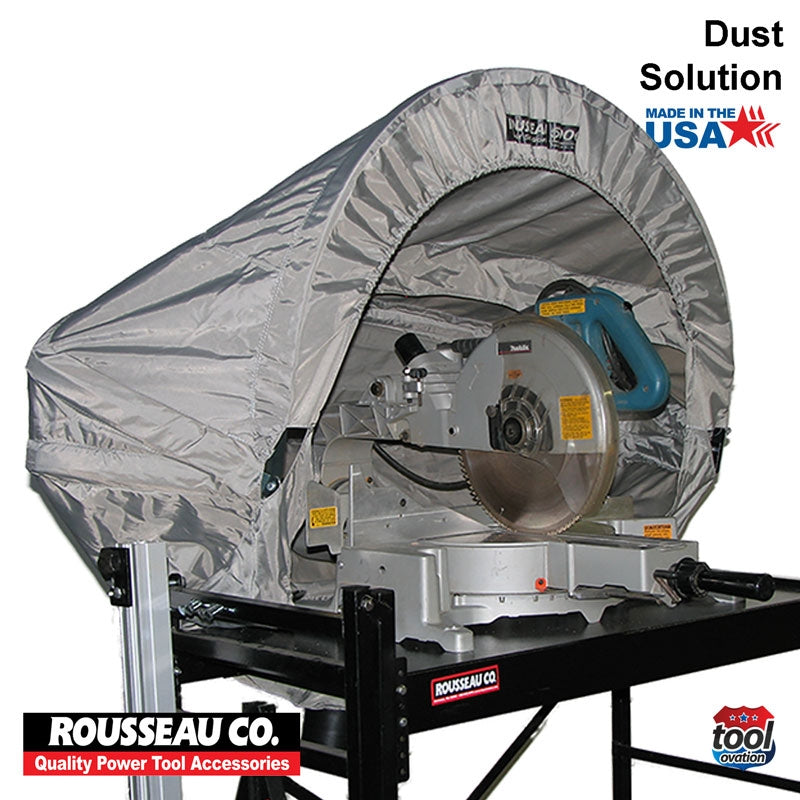 DAC5000 Rousseau 500 Dust Solution for Mitre Saws - pops-up for quick and easy installation