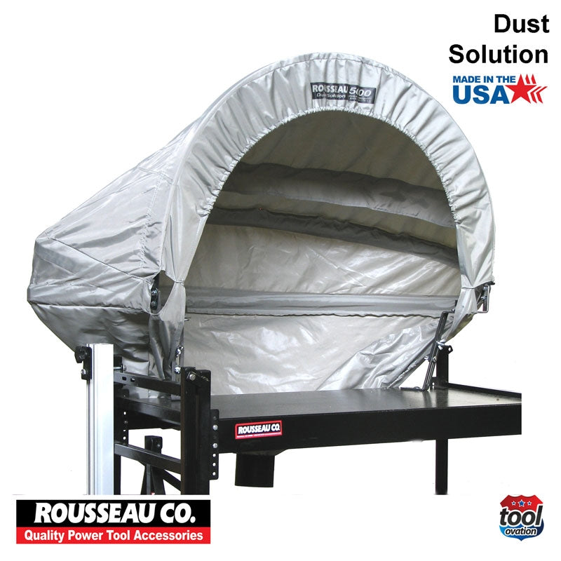 Rousseau 5000-L Lighted Dust Solution For Miter Saws, Silver - 3