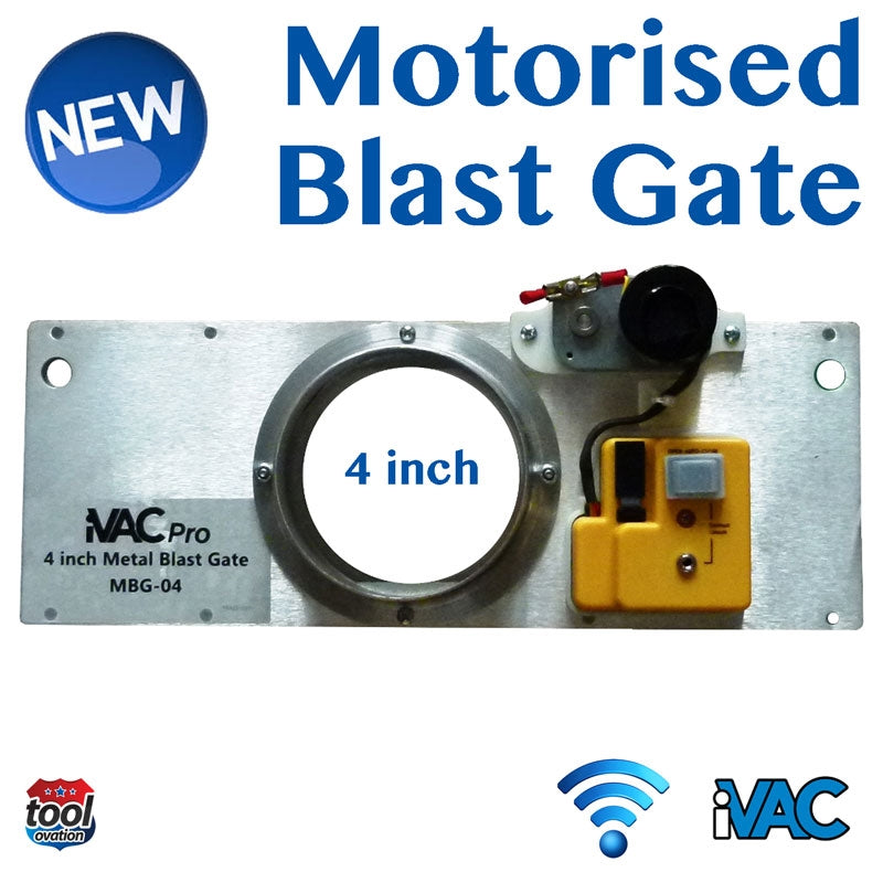MBG-04 iVAC Blast Gate - 4 inch motorised - metal