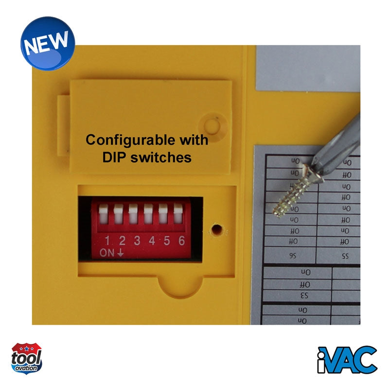 iVAC Switch Box - 230V 13A UK - example configuration using DIP switches