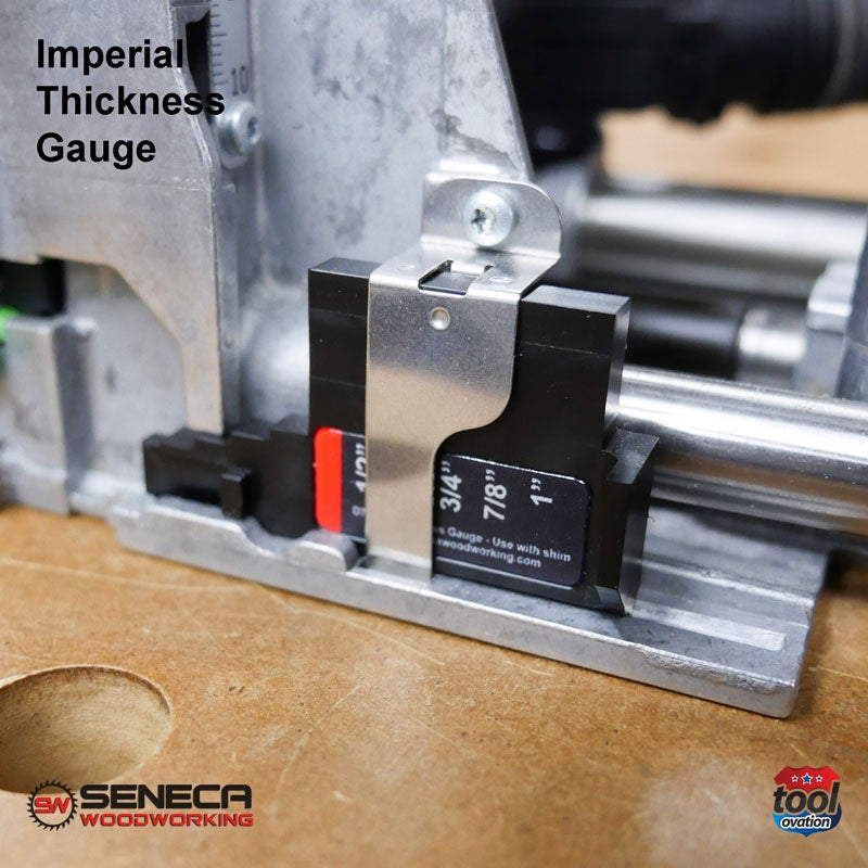 SWD71G04 Seneca Imperial Thickness Gauge - For Festool DF700 - example installation