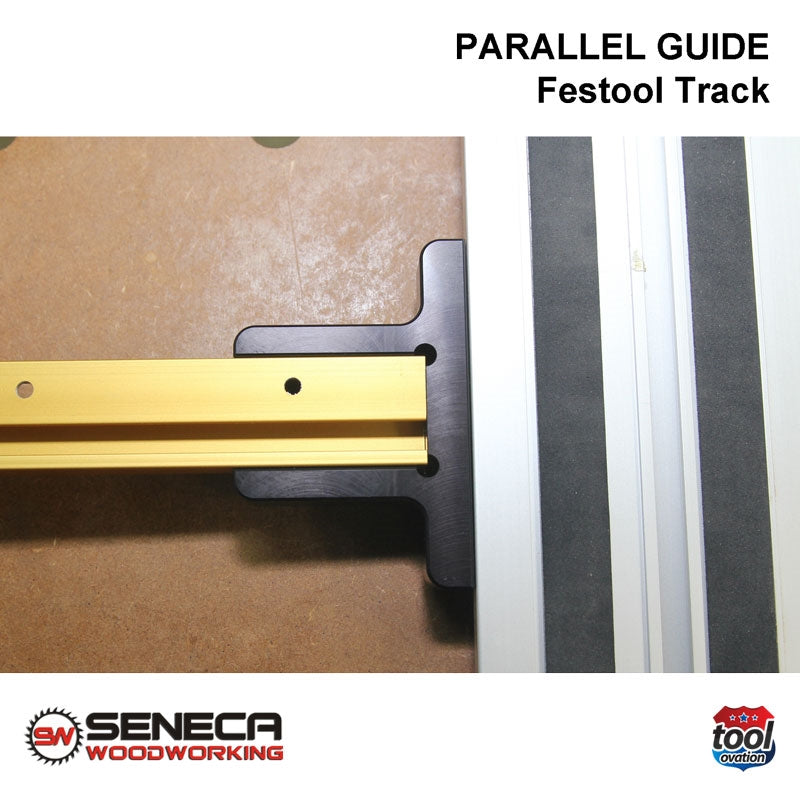 SWPG01 Seneca Parallel Guide - For Festool track guide - clamp Incra T-Track onto Festool Track