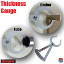 Thickneww Gauge - Metric - measuring the inner diameter of pipe and the outer diameter of wood